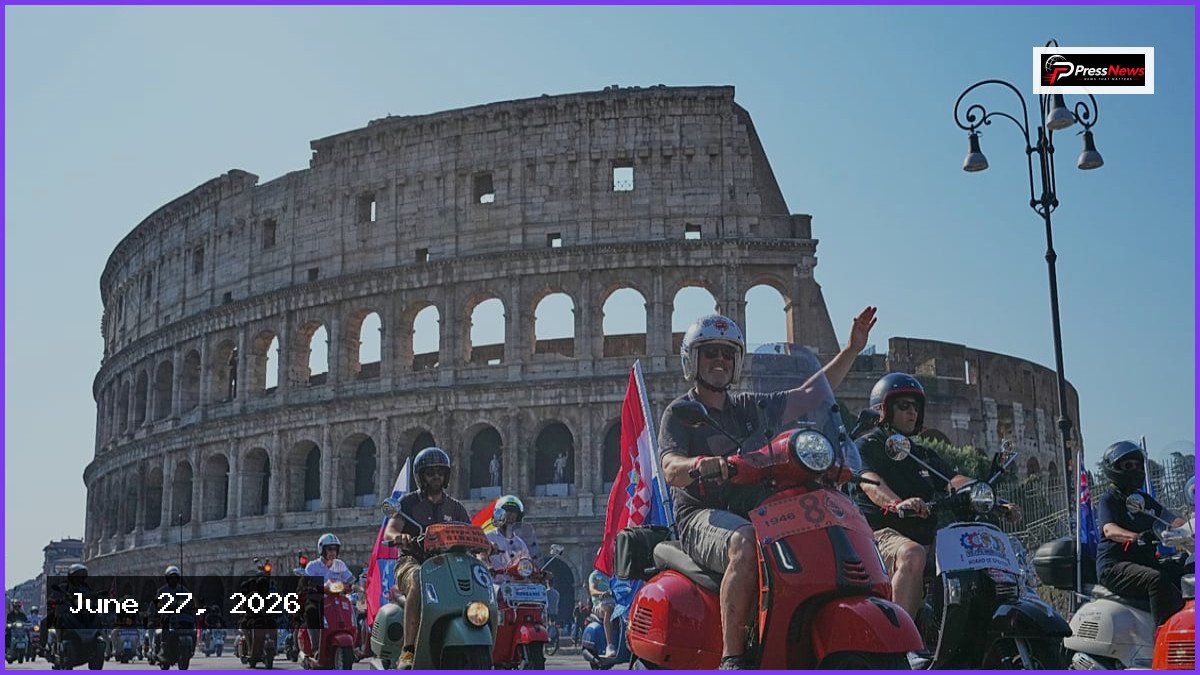 Rome Hosts Grand Rally for Vespa’s 80th Anniversary