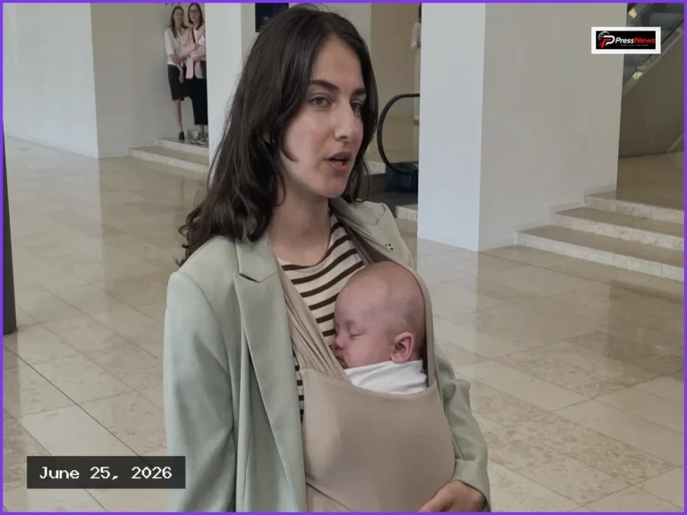 Sweden’s Environment Minister Brings Her Baby to EU Meeting