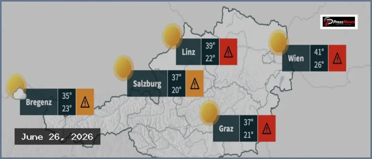 Austria Braces for Extreme Heat as Forecast Predicts 41C