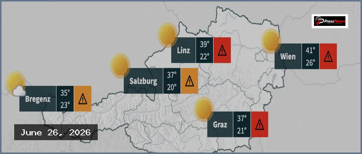 Austria Braces for Extreme Heat as Forecast Predicts 41C